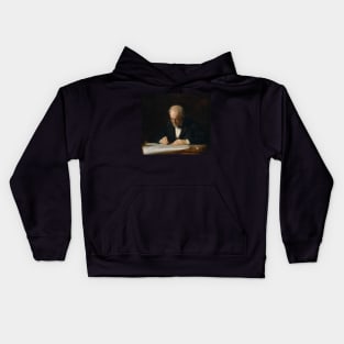 The Writing Master by Thomas Eakins Kids Hoodie